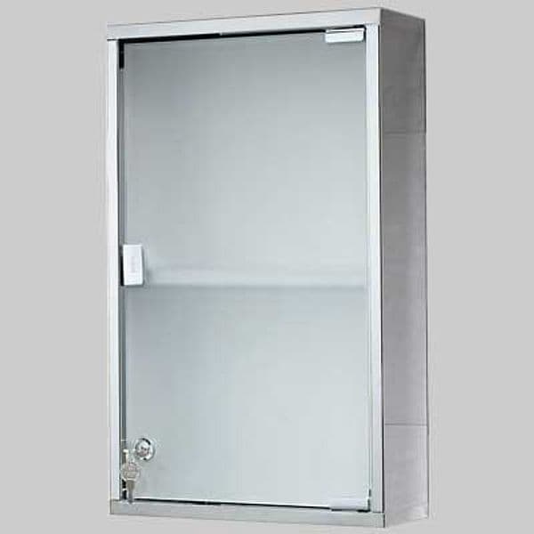 Armadietto Joker con Serratura Acciaio INOX Vetro Gedy