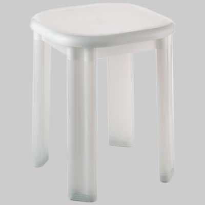 Sgabello Eos 4 Gambe Moplen Bianco Saniplast - 2