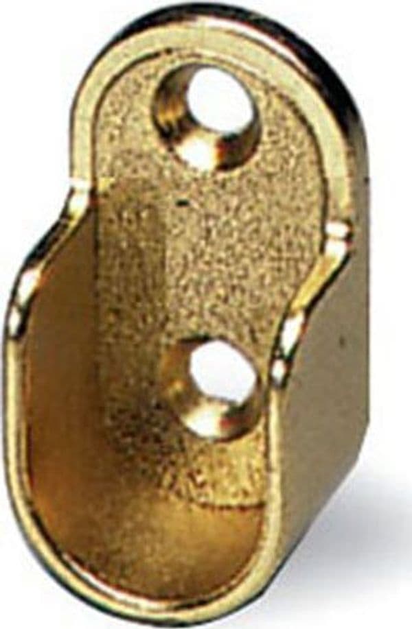 Reggitubo Laterale Zama D 18 mm Ottonato 50 Pezzi - 2