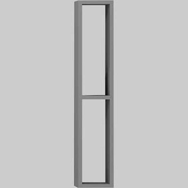Pensile D Arredo Doppio Vano Grigio 15 x 80 cm Savinidue - 2