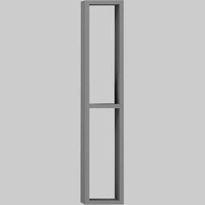 Pensile D Arredo Doppio Vano Grigio 15 x 80 cm Savinidue - 2