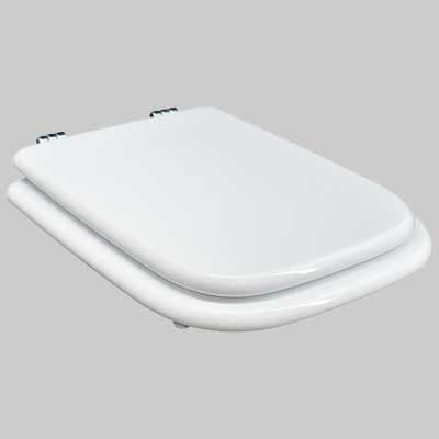 Copriwater Sedile WC MDF Poliesterato M166 Bianco Seba - 2
