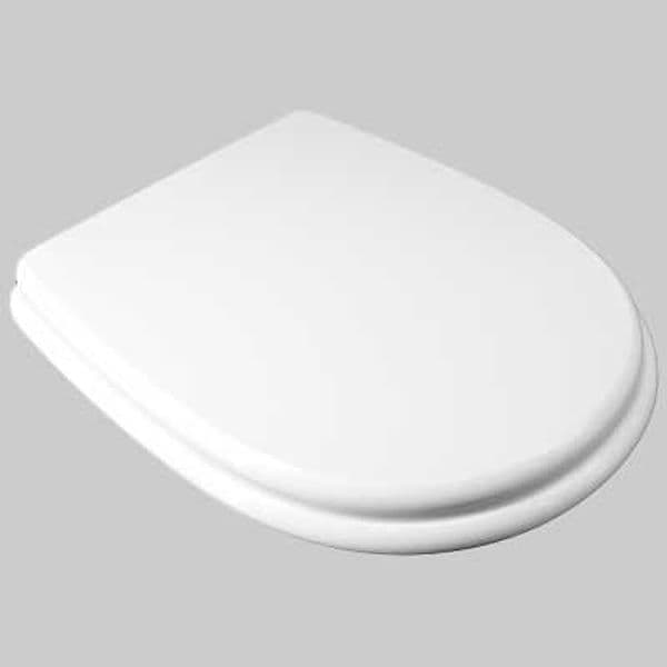 Copriwater Sedile WC MDF Poliesterato M142 Bianco Seba - 2