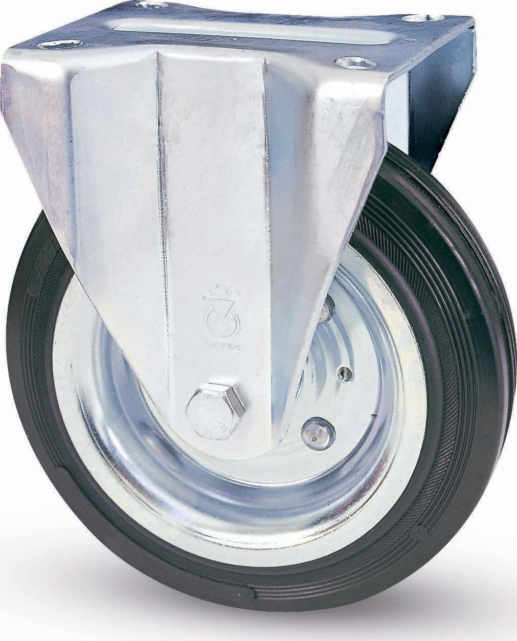 Ruota Industriale D 150 mm Gomma 80 a Piastra Fis Avo - 2