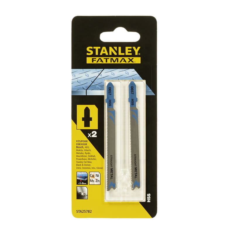 Piranha Stanley STA25782 X25782 2 Lame Metallo T Fine Att.a T 1