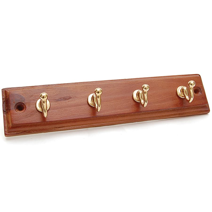 Appendiabiti Holz 4 Posti 235 x 50 mm Noce Oro Diesse 5 Pezzi - 2