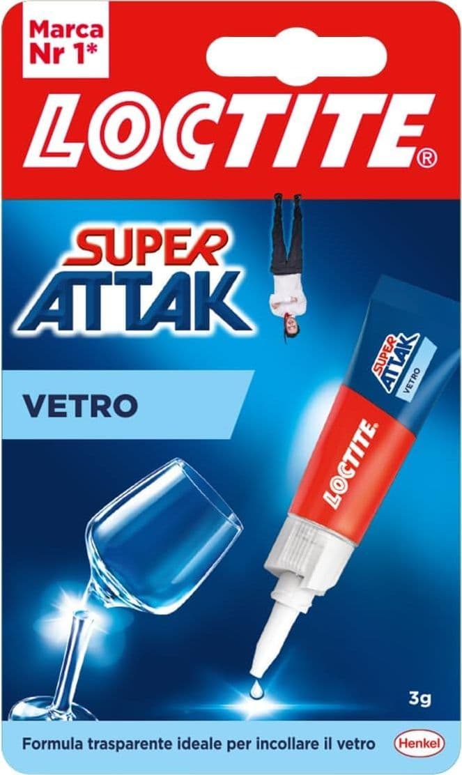 Adesivo Super Attak Vetro 3 g Henkel Italia