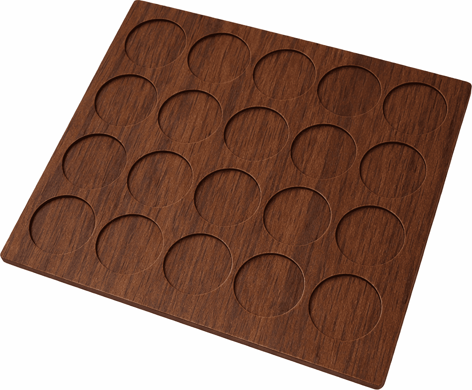 Tappo Copriforo Adesivo Ø 13 mm Noce Scuro Venato 500 Pezzi – Idroweb