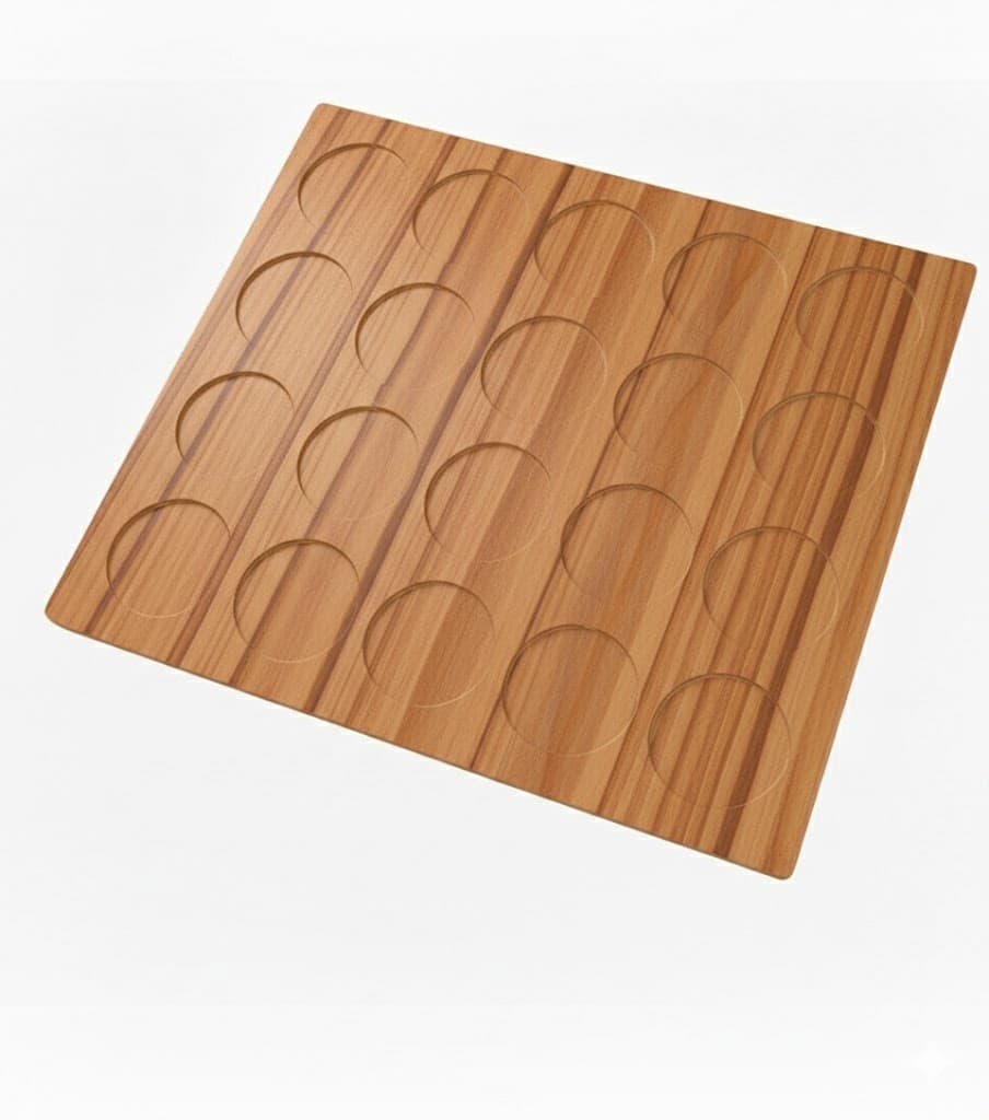 Tappo Copriforo Adesivo Ø 13 mm Ciliegio Scuro Venato 500 Pezzi - 2