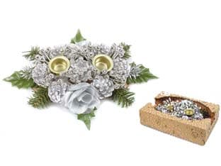 Porta Candele a Due Posti Argento I Re Magi - 2