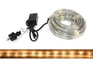 Tubo Luminoso 216 LED Bianco Caldo Uso Int. Est. C Gioco Luci 10 M. 1 m + 9 - 2