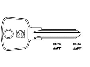 Chiavi Huf per Auto Opel HU34 Silca 5 Pezzi - 2