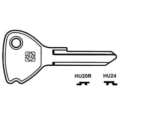 Chiavi Huf per Auto Opel HU24 Silca 5 Pezzi - 2