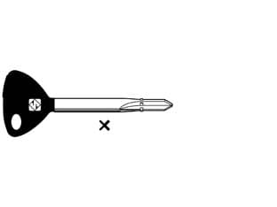 Chiavi a Croce Yale XY2P Silca 5 Pezzi - 2