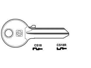 Chiavi per Cilindri Cisa 5 Spine Grandi CS18 Dx Silca 10 Pezzi - 2