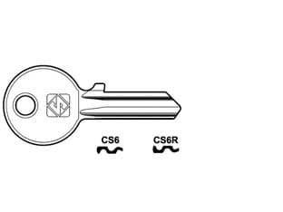 Chiavi per Cilindri Cisa 4 Spine Piccole CS6 Dx Silca 10 Pezzi - 2