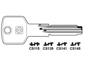 Chiavi Punzonate per Cilindri Cisa 6+7 Spine CS139 Silca 5 Pezzi - 2