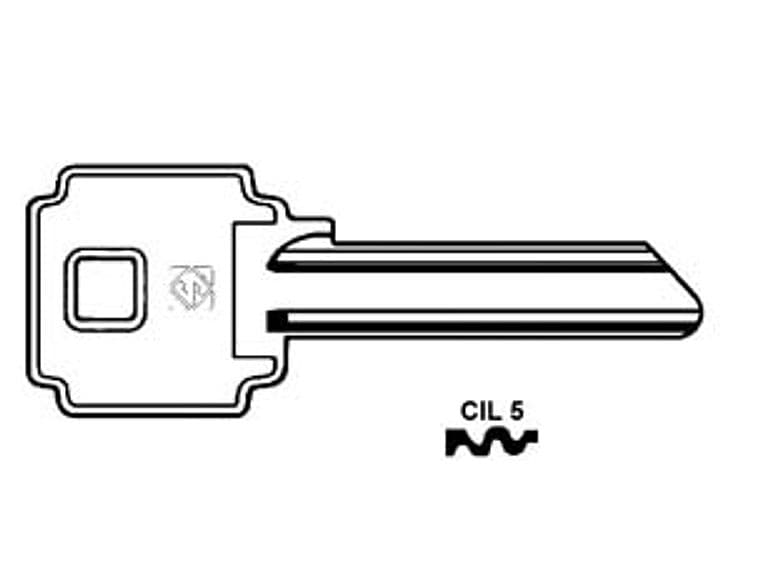 Chiavi per Cilindri Cila Gentili 6 Spine Grandi CIL5 Dx Silca 5 Pezzi - 2