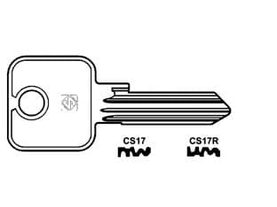 Chiavi per Cilindri Cisa 5 Spine Grandi CS17 Dx Silca 10 Pezzi - 2