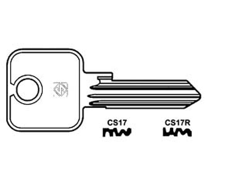 Chiavi per Cilindri Cisa 5 Spine Grandi CS17R Sx Silca 10 Pezzi