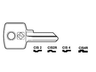 Chiavi per Cilindri Cas Cisma 4 Spine Piccole CIS2R Sx Silca 10 Pezzi - 2