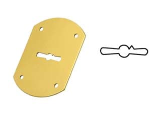 Mostrine Esterne a Botte in Ottone 95223 B 52 MMX70 (95223B00C1) 5 Pezzi - 2