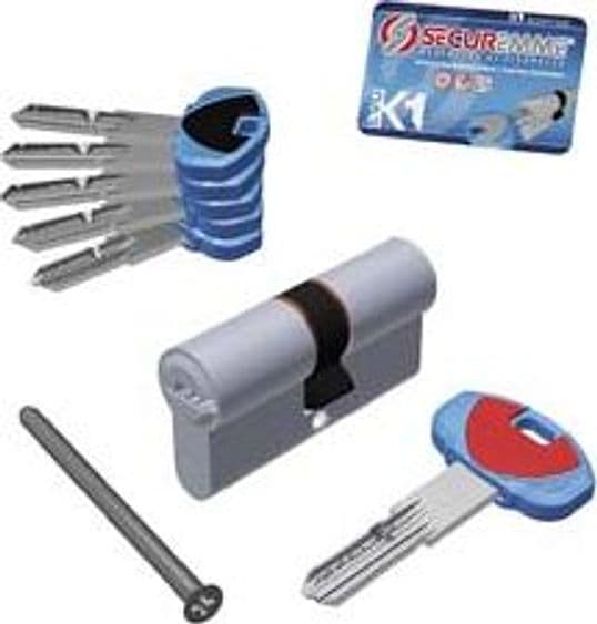 Cilindro Europeo EVOK1 0K11 Serie 3100 30 MMX35 (3101CCS30351X5) Securemme - 2
