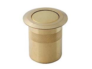 Pozzetti a Molla Antipolvere per Serrature Ottone Lucido Ø 16 mm 5 Pezzi - 2