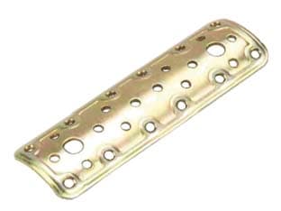 Piastra di Giunzione Dritta per Palo Tondo ART.900 160 MMX50 5 Pezzi - 2