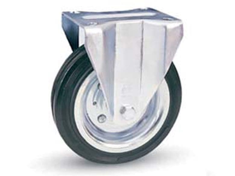 Ruote Industriali in Gomma con Piastra Fissa 80SEA Ø 140 mm MMX37 Piastra – Avo