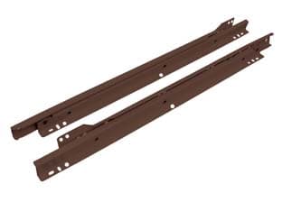 Guide Scorrevoli per Cassetto in Acciaio Verniciato Marrone 60 cm 1 Coppia - 2