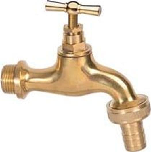 Rubinetto Artistico in Ottone con Portagomma m 1/2 con Portagomma F 3/4 – Aglaia