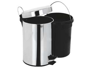 Pattumiera con Pedale Inox e Secchio in Plastica 20 l 31 CMX45H. Artex - 2
