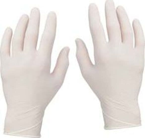 Guanti in Vinile Bianchi Senza Polvere Tg.m Conf. da 100 Pz 2 Pezzi