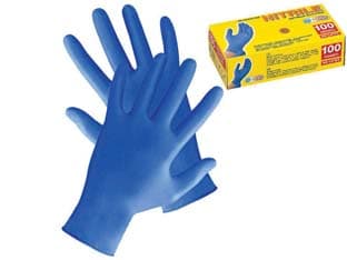 Guanti in Nitrile Senza Polvere Azzurri Tg.l in Conf. Pg da PZ.100 - 2