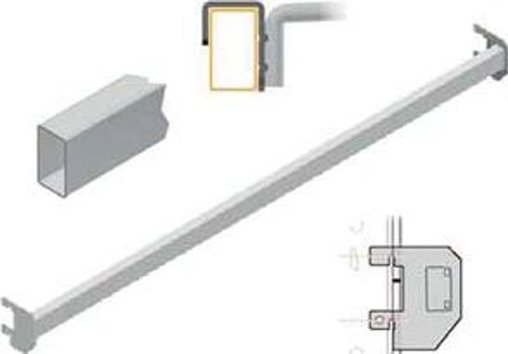 Barra Universale Tubolare Cromata 1000 mm L. 50 mm P. (39 mm dal Fondale) - 2