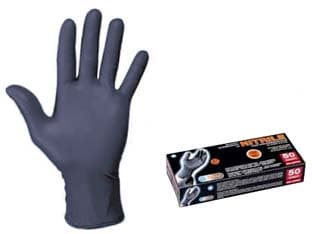 Guanti in Nitrile Spessorati Neri Tg.m in Conf. da 50 Pz 2 Pezzi - 2