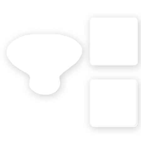 Pomolo per Mobili in Ceramica P02 24 x 34 mm Metal Group Avorio Decoro 02 - 2