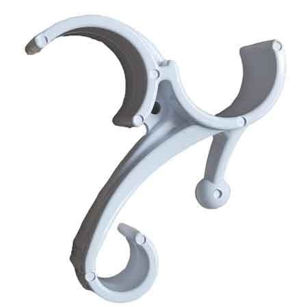 Ganci ABS Appenditutto in Expo da Banco Colore Bianco 20 Pezzi - 2