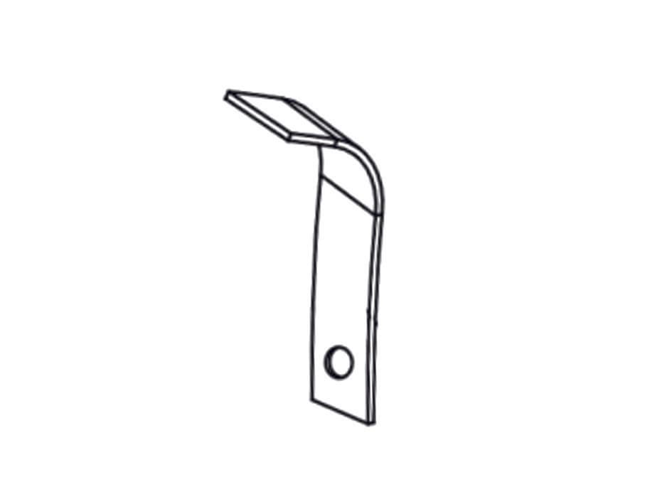 Zappetta Stampata per Motocoltivatore RTT2 2C Loncin TM60 Dx 8 Pezzi - 2