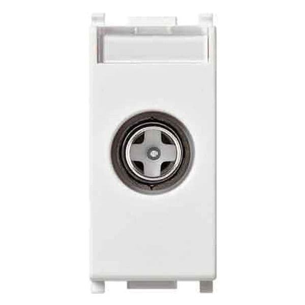 Presa Coassiale Tv Maschio Plana Vimar Diretta Colore Bianco