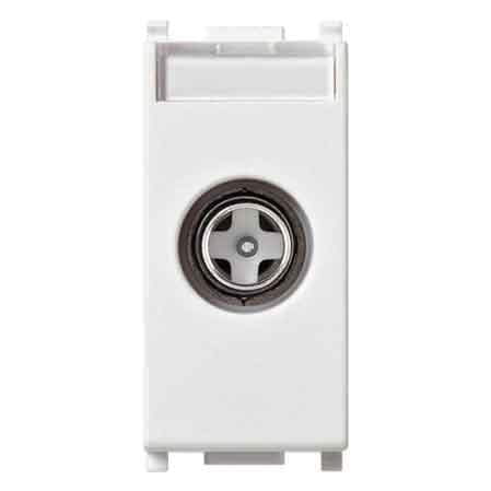 Presa Coassiale Tv Maschio Plana Vimar Diretta Colore Bianco - 2