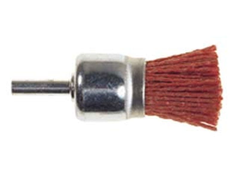 Spazzole a Pennello in Nylon Abrasivo Arancio Ø 25 mm Codolo 6 mm Grana 80 - 2
