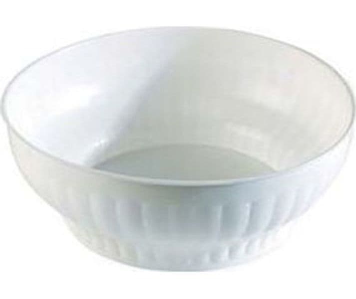 Insalatiera Costolata in Plastica Bianca Ø 34 mm cm Stefanplast 5 Pezzi - 2