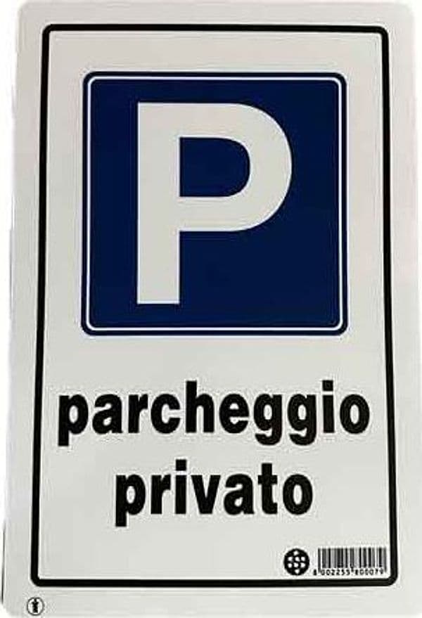 Cartello Parcheggio Privato 20 x 30 cm 10 Pezzi - 2