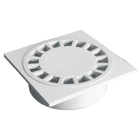 Chiusino Scarico Sifonato 20 x 20 cm Scarichi Ø 80 x 100 x 110 mm - 2