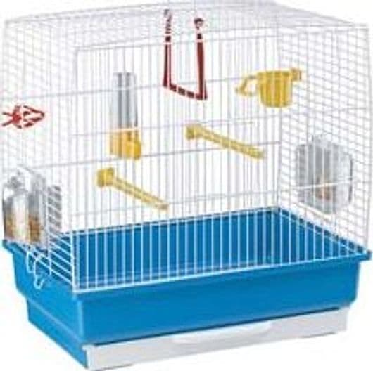 Gabbia Uccelli Rekord 2 39 CMX25X41H. Bianca