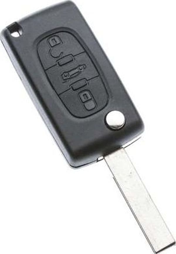 Guscio Chiave Auto Citroen HU83BRS8N Silca Pulsanti 3 - 2