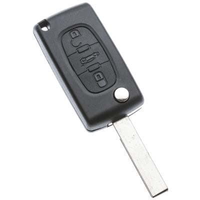 Guscio Chiave Auto Citroen HU83BRS8N Silca Pulsanti 3 - 2