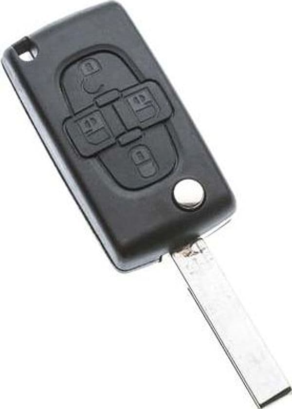 Guscio Chiave Auto Citroen HU83CRS7N Silca Pulsanti 4 - 2